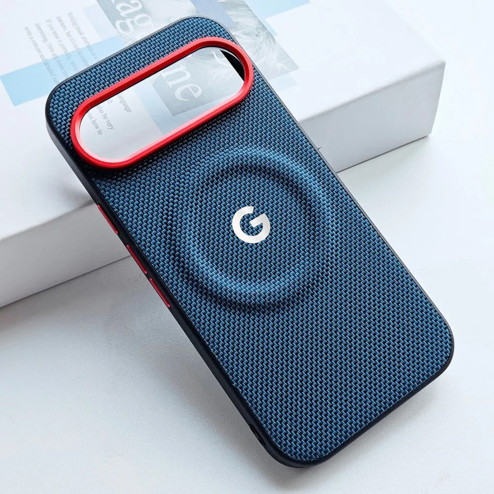 Google Pixel 9 Pro - Luxury PU Weave Leather Texture Magnetic