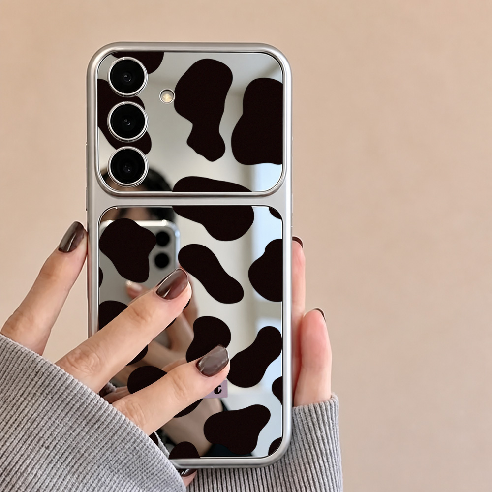 Y2K Aesthetic Cow Print Mirror - Samsung Galaxy A55 ulasan dan harga