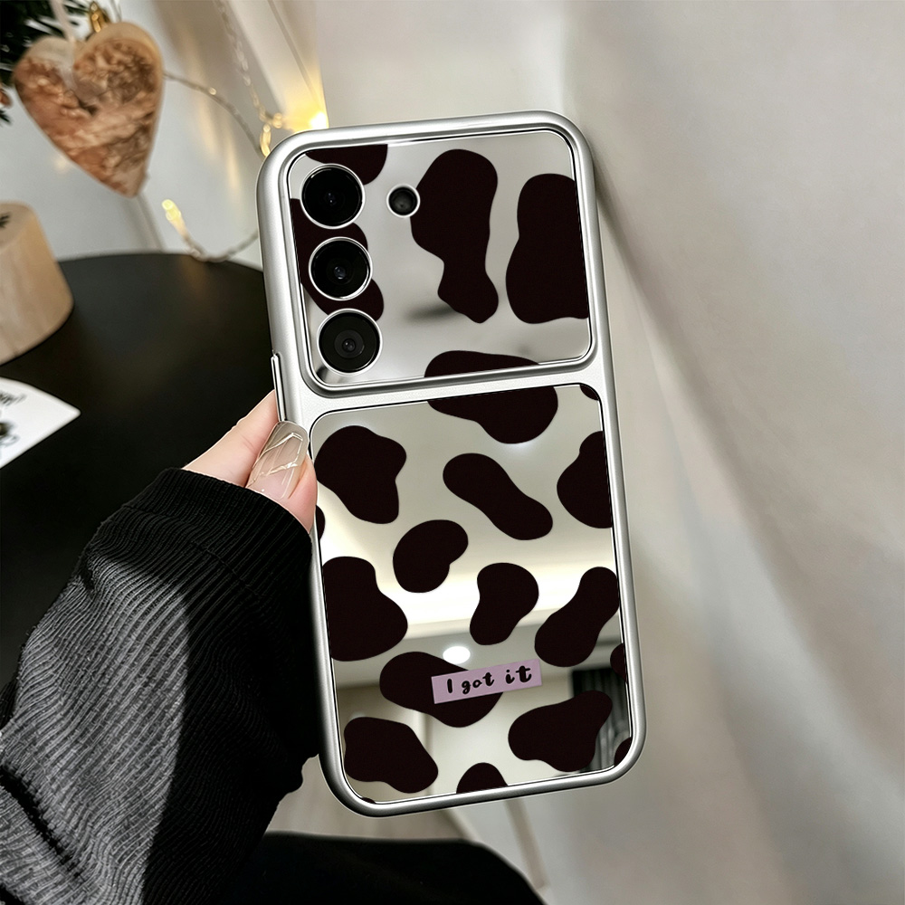 Y2K Aesthetic Cow Print Mirror - Samsung Galaxy A55 ulasan dan harga