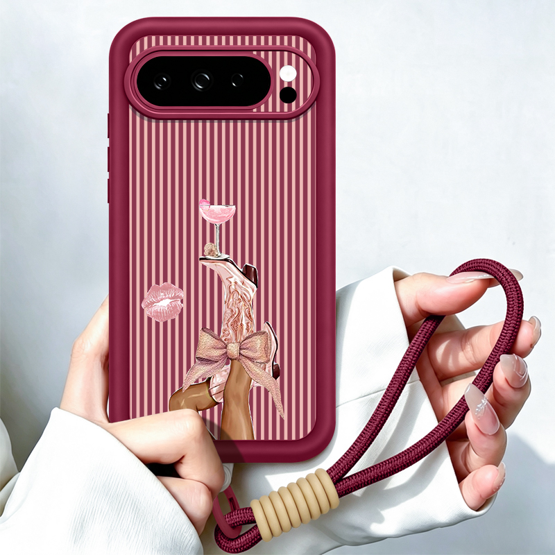 Striped Wine Glass Pattern Lan - Google Pixel 9 Pro ulasan dan harga