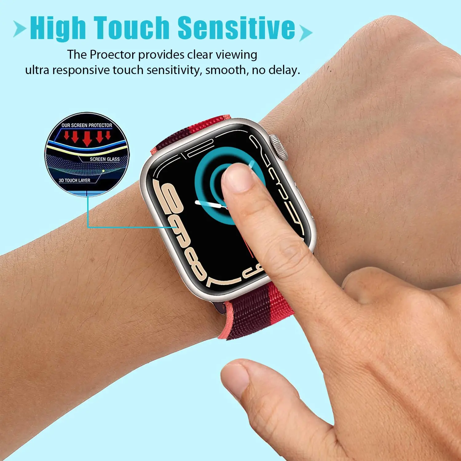 3D Tempered Glass For Apple Wa - Smartwatch Screen Film ulasan dan harga
