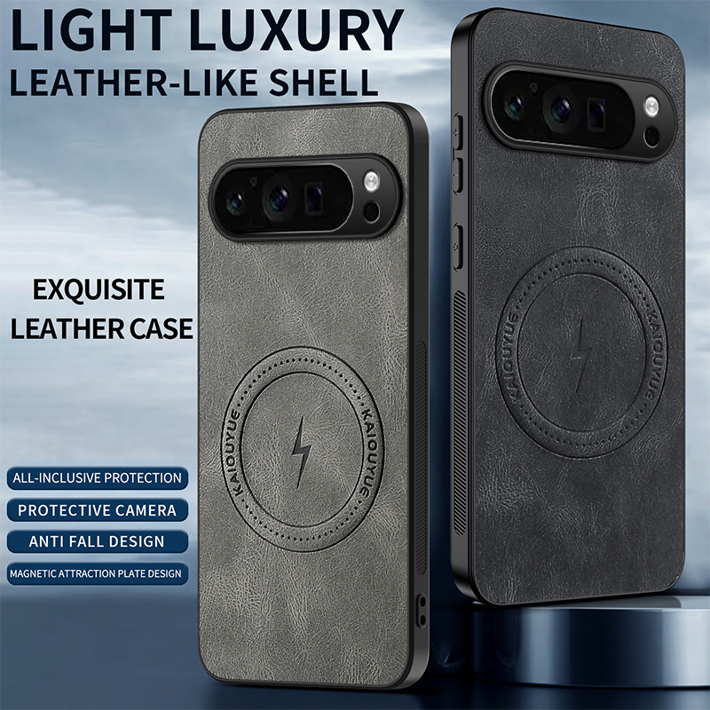 Luxury Magnetic Leather Case F - Google Pixel 8A ulasan dan harga