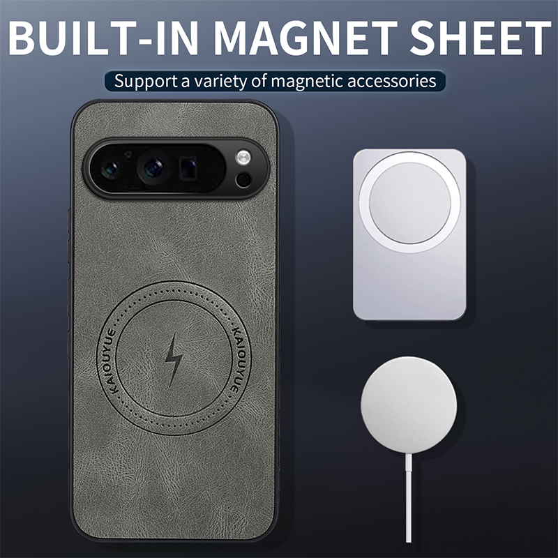 Luxury Magnetic Leather Case F - Google Pixel 8A ulasan dan harga