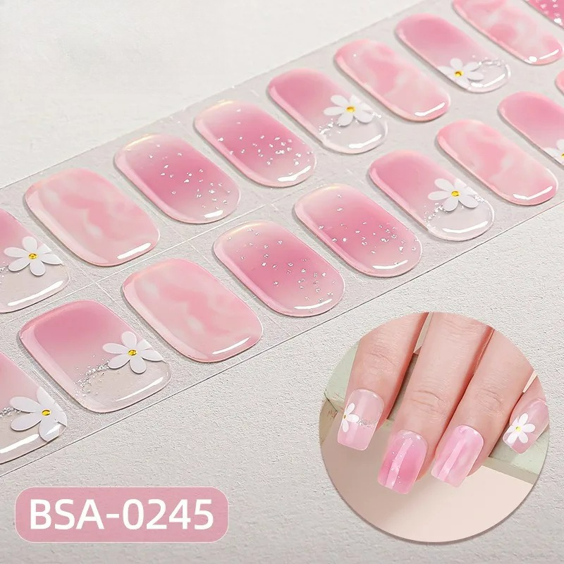 No UV Lamp Semi Cured Gel Nail - Full Cover Adhesive ulasan dan harga