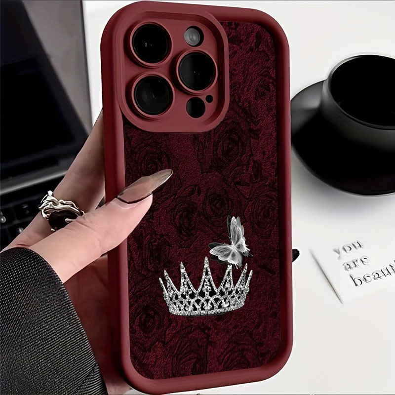 Phone Case Red Rose Silver Cro - Apple Iphone 16 ulasan dan harga