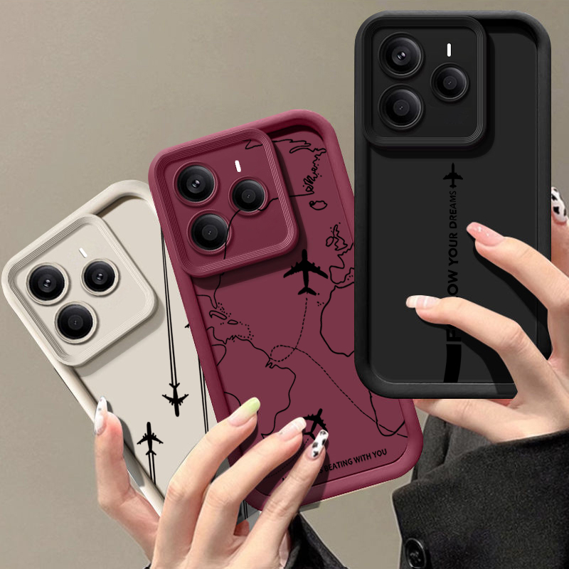 Airplane Route Pattern TPU Pho - Xiaomi Redmi Note 13 ulasan dan harga