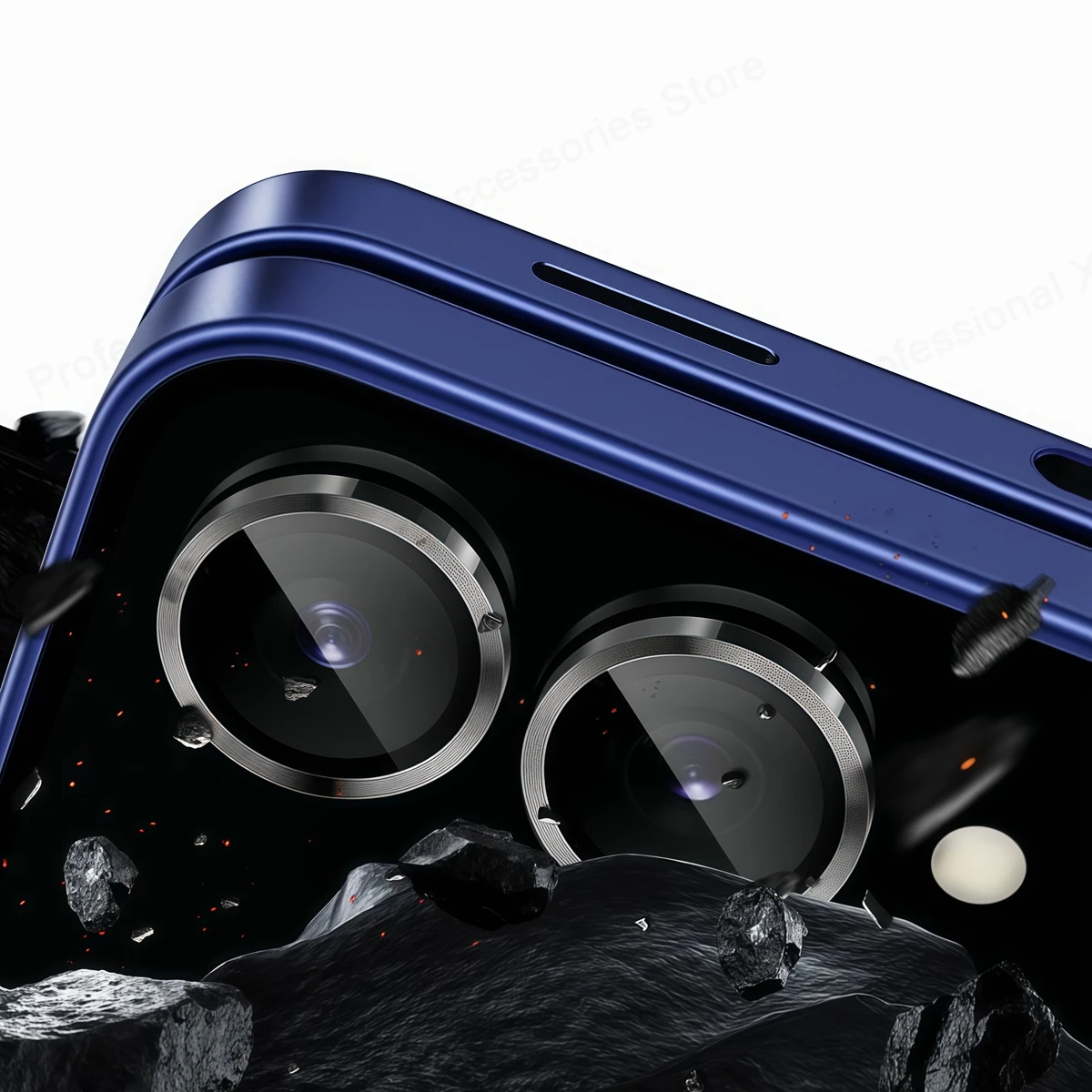 New Camera Metal Ring Protecto - Tempered Glass Screen 9H ulasan dan harga